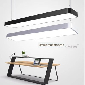 Led Strip Office Light, Square Tube Pendant Light, Gym, Supermarket, Office, Mall, Restaurant Strip Office Pendant Light