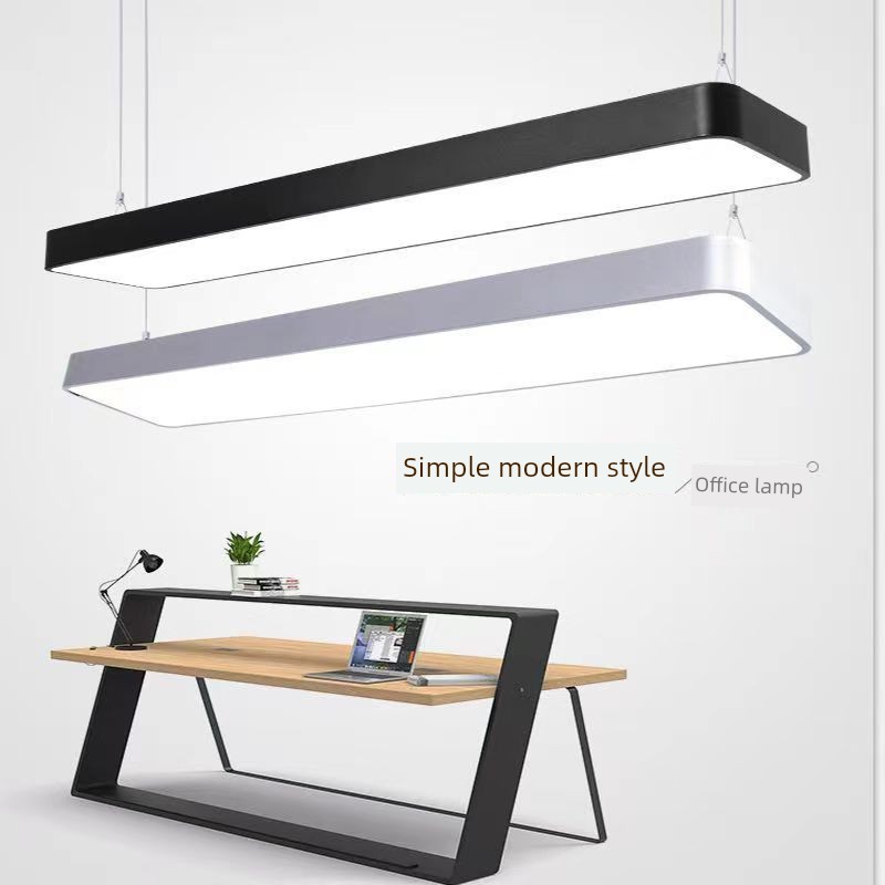 Led Strip Office Light, Square Tube Pendant Light, Gym, Supermarket, Office, Mall, Restaurant Strip Office Pendant Light