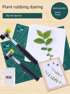 Plant Tapping Dyeing Material Package Kids New Year DIY