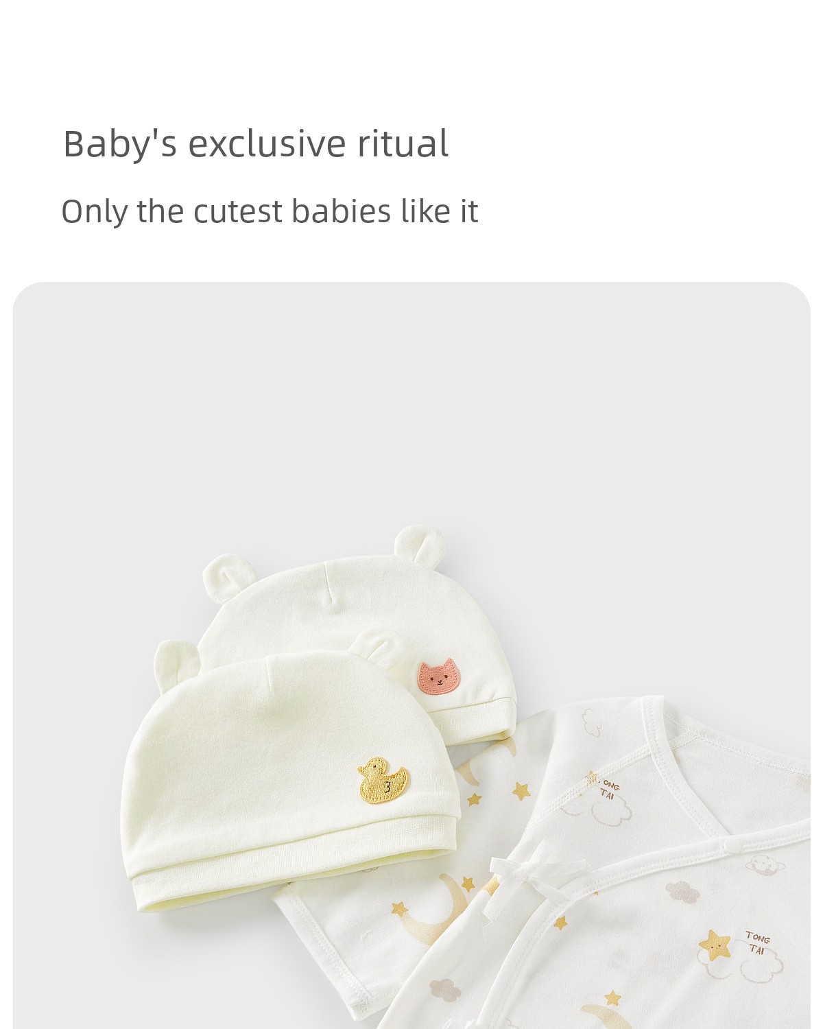 Tongtai Baby Hat Pure Cotton Baby Hat Newborn Baby Fontanelle Protection Hat Newborn Double-Layer Windproof Hat Hooded Hat — 17