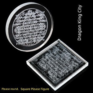 Factory Direct Sales Crystal Dragon King Tan Cheng Hydrolysis Mantra Mannishi Inner Carving Supporting King Kong Tibetan