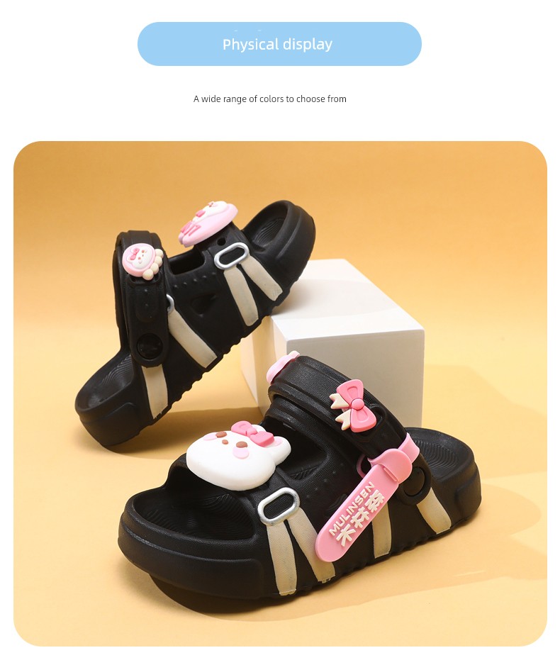 Mulinsen Girls' Sandals 2026 New Summer Children's Slippers for Older Kids, Suitable for Water, Non-Slip Girls' Sandals — 21