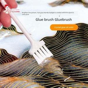 Glue Brush Cloisonne Enamel Painting Epoxy Glue Oil Solid Flat Coating Glue Gold Silk Glaze Cloisonne Handmade Tool Mate