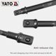 Yierto electric wrench conversion rod electric rotary sleeve hexagonal handle 4 square column sleeve connecting rod