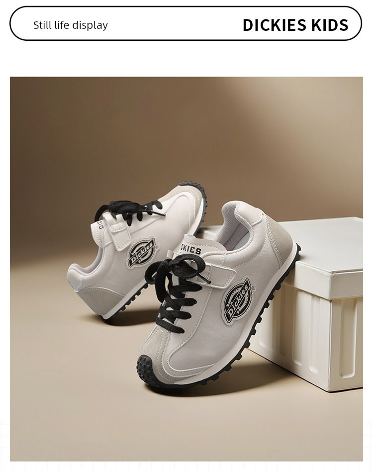 Dickies Retro Children's Sneakers New Autumn Casual Versatile Soft-Soled Shoes for Older Kids — 17