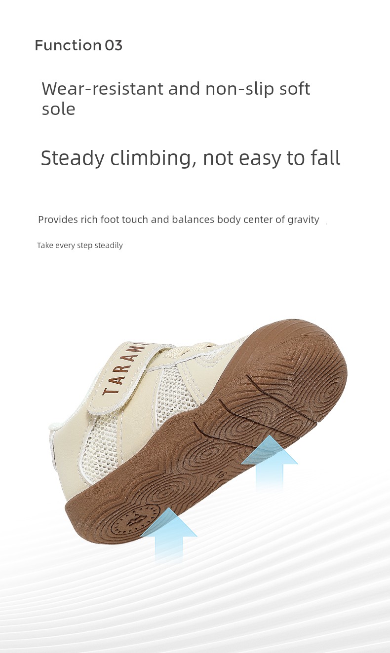Tyrannis Children's Shoes 101 Step-Pre-Walking Shoes for Boys, Soft-Soled Newborn Shoes for Girls, Breathable and Comfortable Infant Shoes — 6