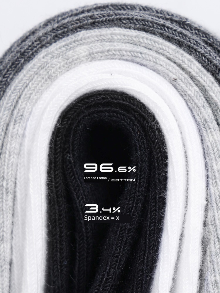 NGGGN pure cotton Antibacterial man Sweat absorption Middle cylinder Socks
