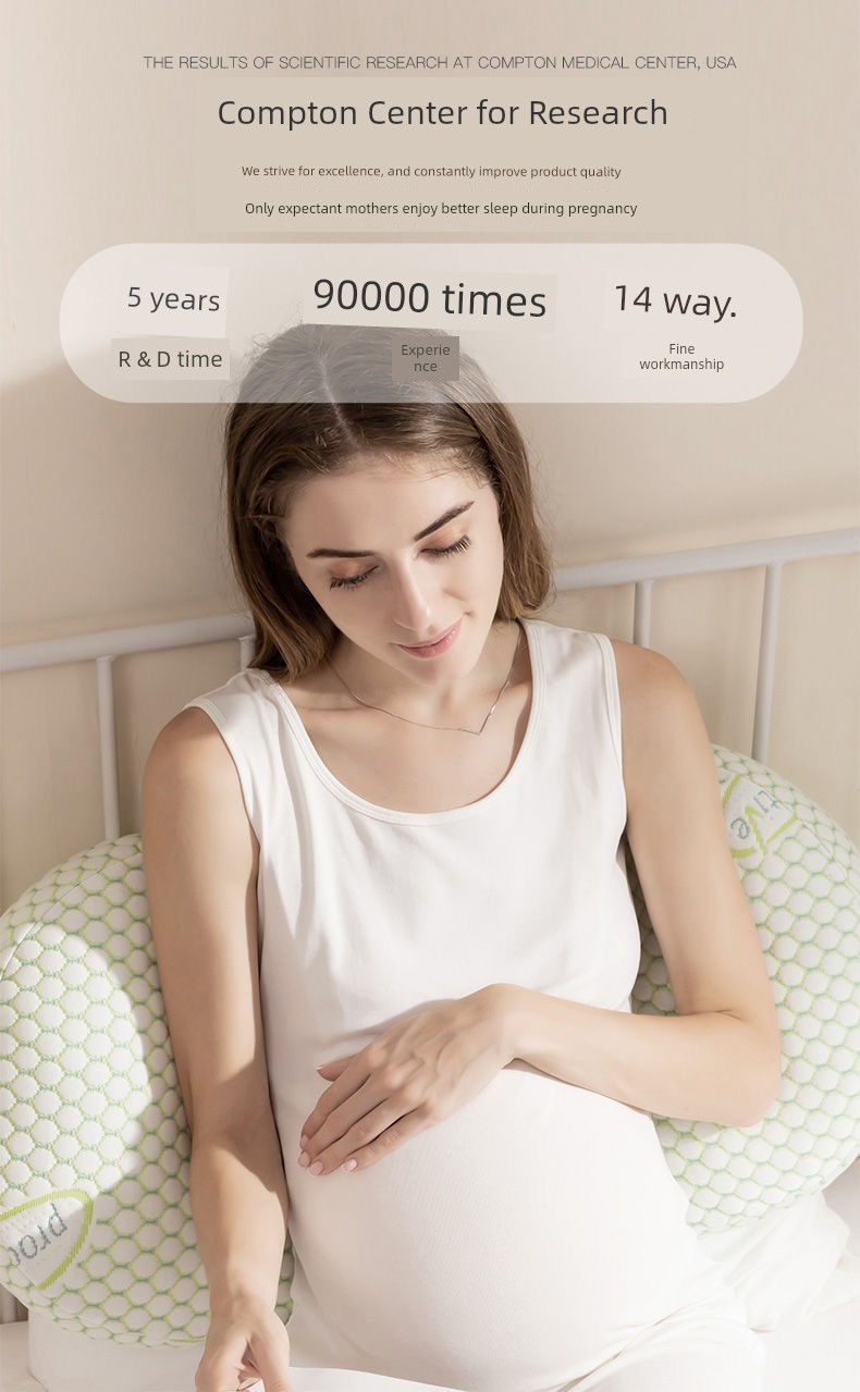 Summer Cool Removable and Washable Pregnancy Pillow Refreshing Non-Stick Pregnant Women Side Sleeping Belly Support Waist Cushion Sleep during Pregnancy — 18