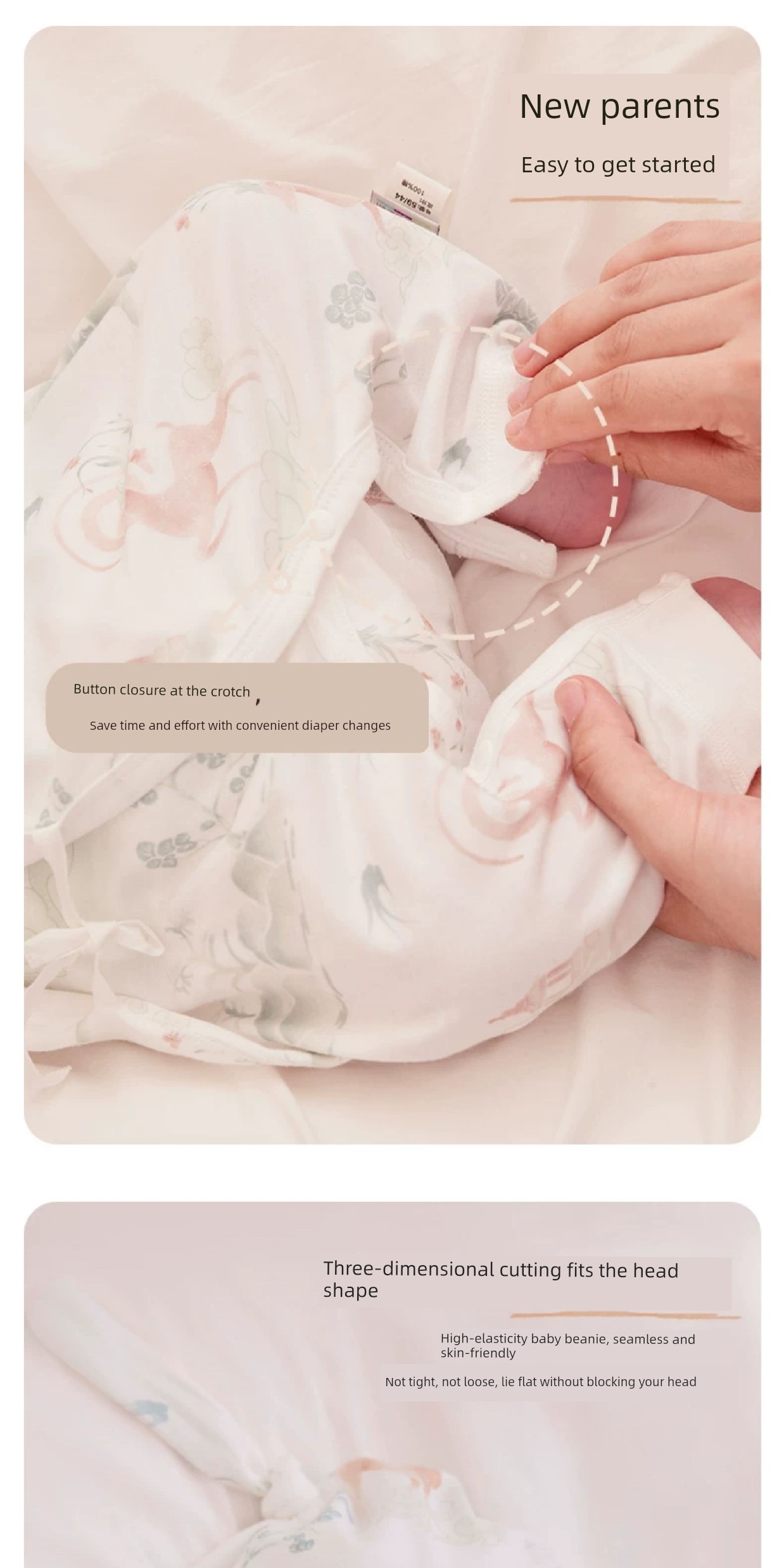 【Pregnant Mom Gift 2.0 - New Customers Starting at 39.9】Happy Bear Newborn Romper Baby Jumpsuit Gift Box Set — 15