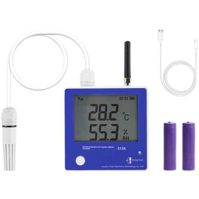 Pengyun IoT 4G remote wireless temperature and humidity meter cold chain greenhouse breeding temperature collector thermometer S10A