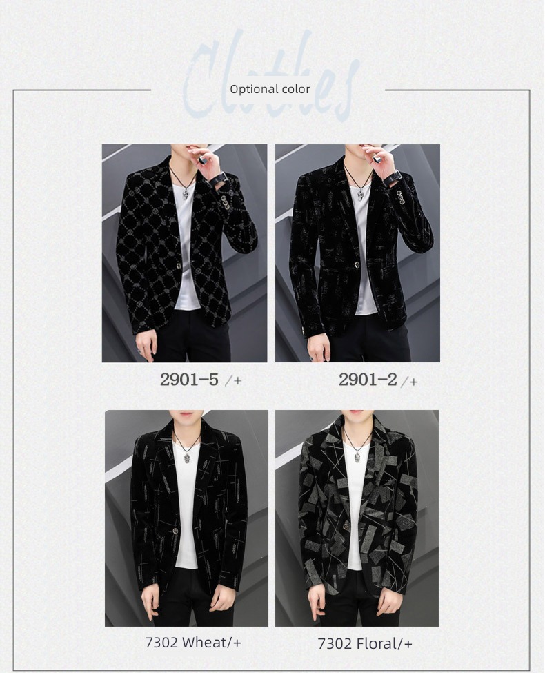 lattice printing Spring and Autumn Self-cultivation leisure time Blazer