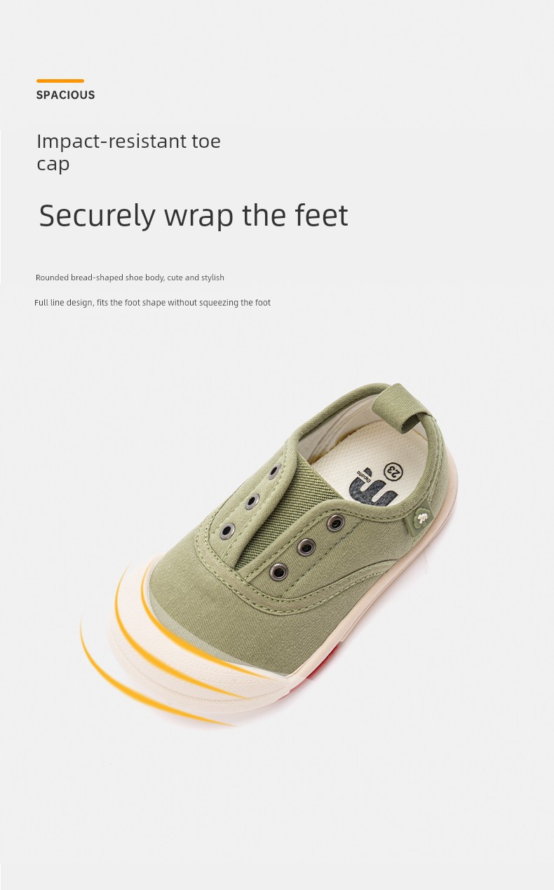 M1M2 Kidsren's Canvas Shoes 2026 Autum New Versatile Casual School Shoes for Boys and Girls Lightweight Non-Slip Indoor Shoes — 7