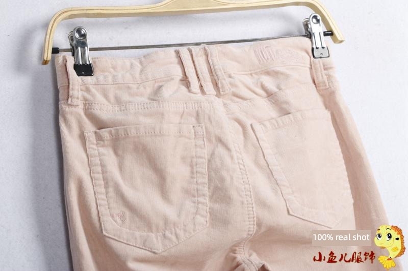 zipper leisure time foreign trade Last order Clearance corduroy trousers