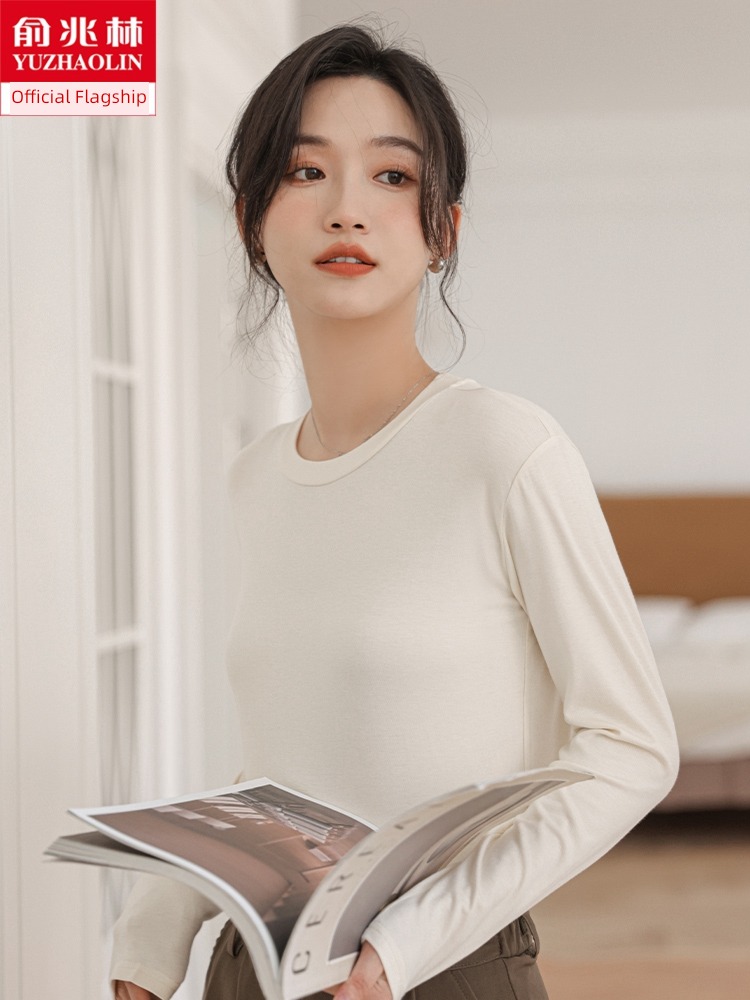Autumn and winter Long sleeve T-shirt suit Inner lap easy Undershirt