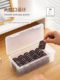 Daily disposable contact lens storage box transparent acrylic multi-grid box large capacity dustproof multi-pair contact lens storage box