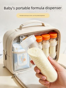 Baby Milk Powder Dispensing Box, Portable On-The-Go Essential, Baby Food Storage Container, One Meal Per Compartment, Se