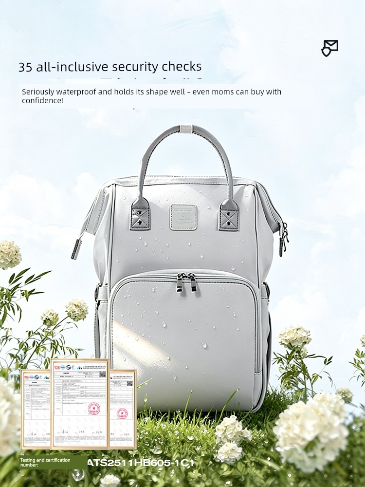 [New Product] Alamom Mommy Bag Large Capacity Fashionable Multifunctional Lightweight Backpack for Mother and Baby Outings — 3