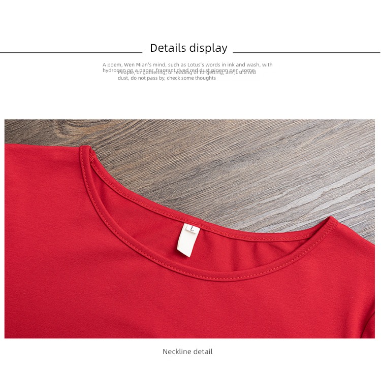 Long sleeve ma'am T-shirt Famous family style Undershirt Embroidery