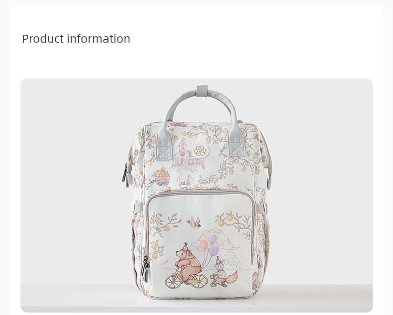 Bubbletree Mommy Bag Large Capacity Mother and Baby Lightweight Bag for Going Out New Style Multi-Functional Backpack — 54