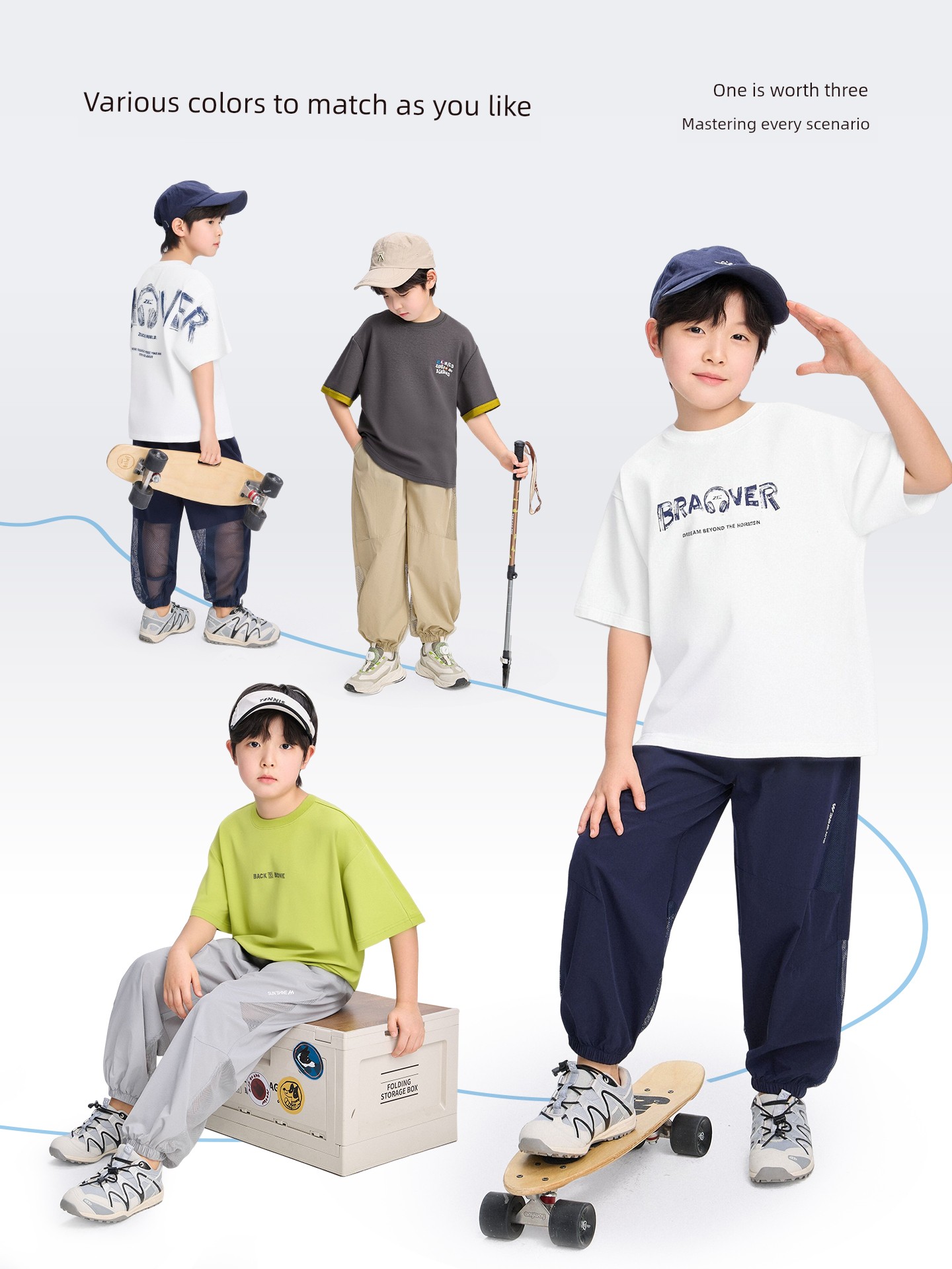 Zuoxi Children's Clothing Boys' Anti-Mosquito Pants Children's Trousers Summer Thin Quick-Dry Sports Pants 2026 New Model Big Kids Long Pants — 3
