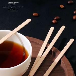 Individually Packaged Thick Disposable Wooden Stir Sticks 14cm Wooden Coffee Stir Sticks 19cm 500 Pieces Wholesale