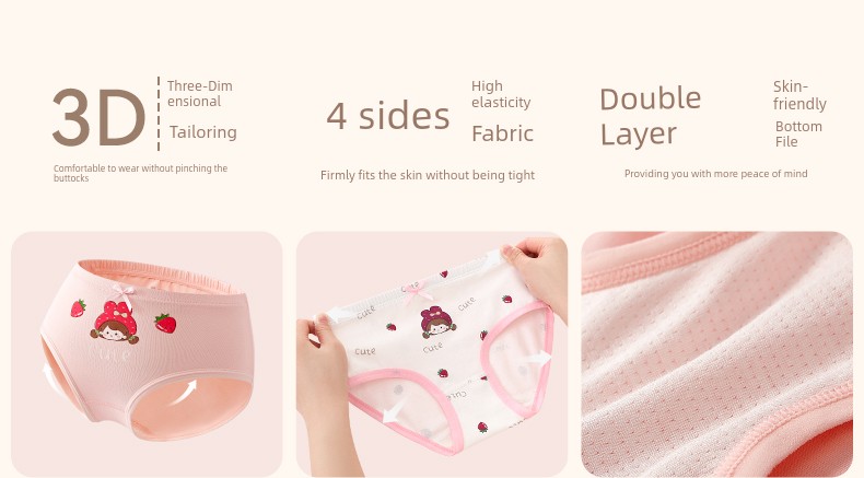 Girl Underwear Pure Cotton Kids Triangle Shorts Little Girl 100% Cotton 100% Shorts Baby Girl Underpants 2024 New Arrival — 14
