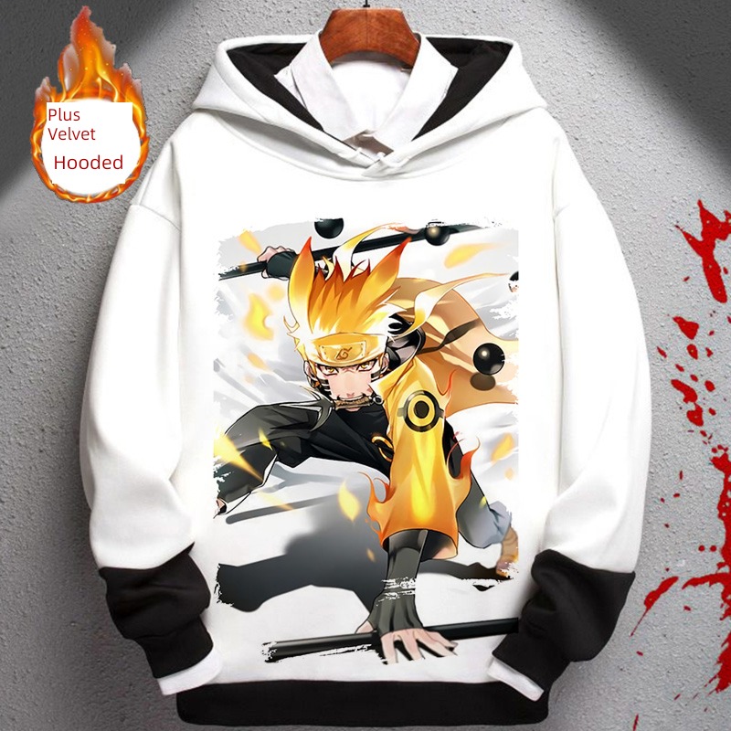 middle school student Thin money Hooded Autumn and winter Undershirt comic