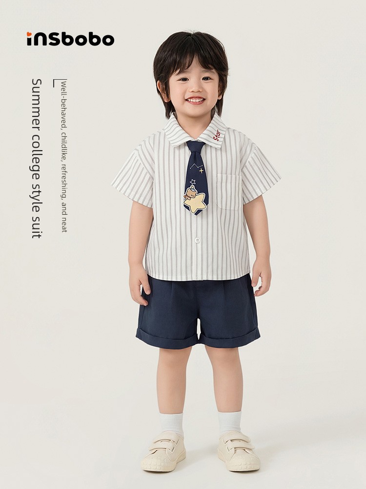 Boys' Autumn Outfit, One-Year-Old Baby Boy Formal Wear, 2026 New Style Little Gentleman Clothing, Infant Spring and Autumn Children's Clothing, Stylish — 2
