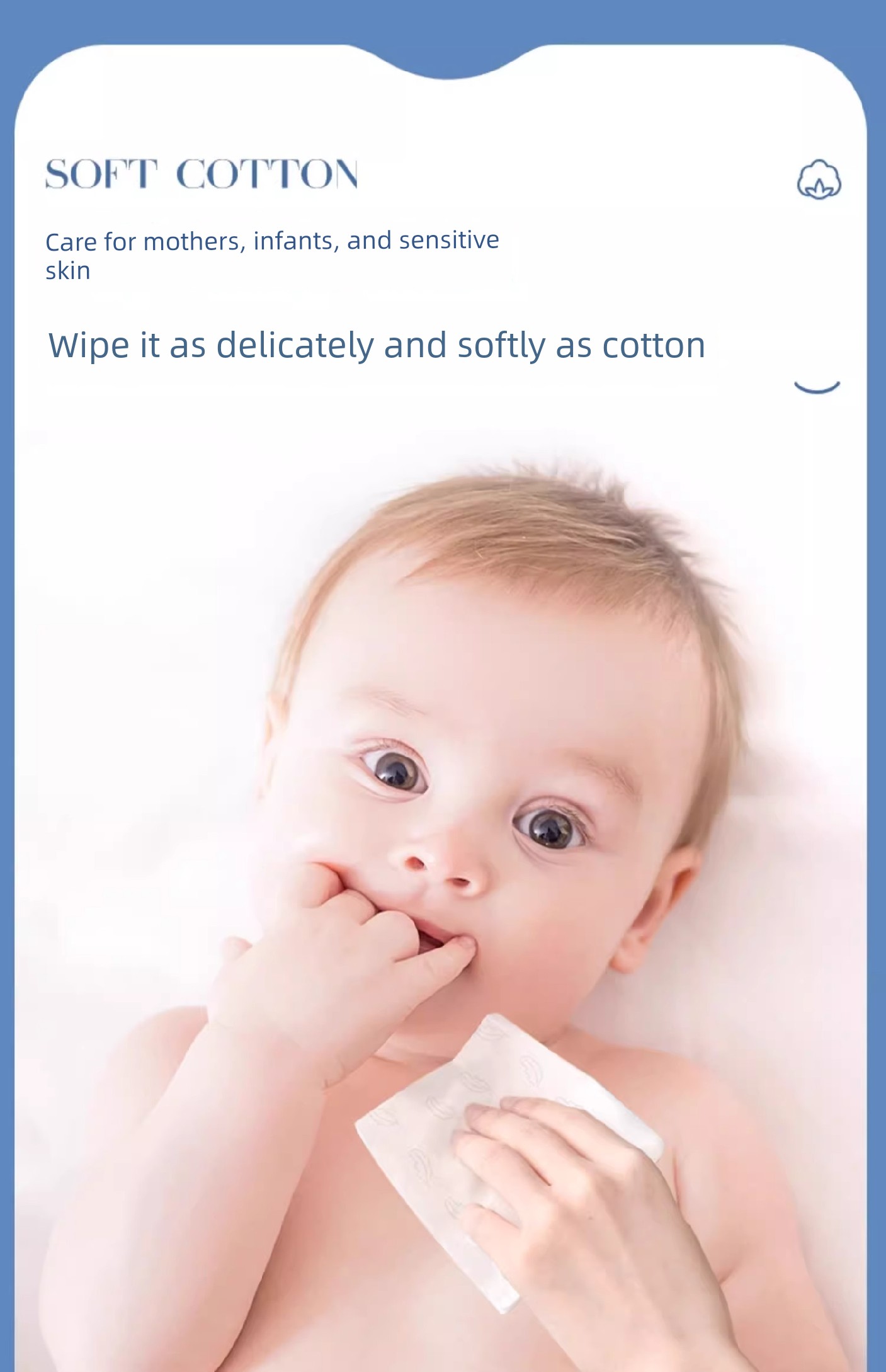 Plant-Based Cloud Soft Towel Cream Paper, Specially Developed for Newborns, Moisturizing Soft Tissue, Baby Facial Tissue, Ultra-Soft Tissue Paper — 10