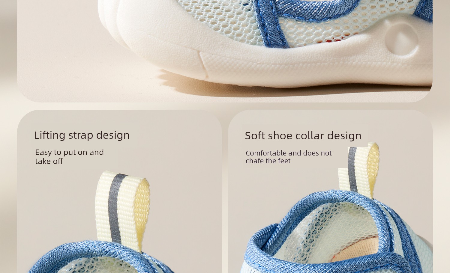 SCOORNEST Summer Men's 0-1-2 Years Old Soft Bottom Mesh Sandals — 29