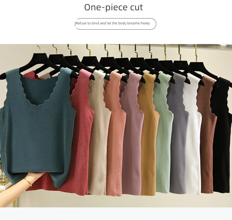 Double faced velvet Self heating Self-cultivation pure cotton Undershirt vest