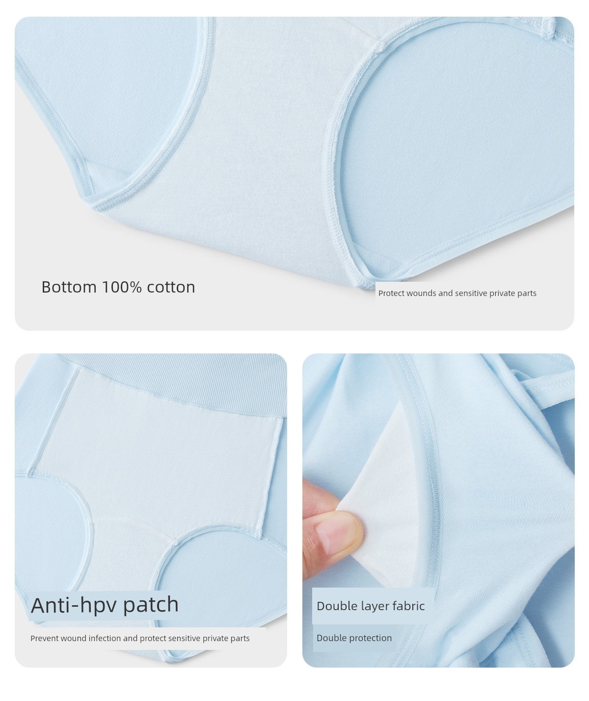 Jq Jingqi Postpartum High-Waisted Cotton Panties, Non-Abrasive, Extended Crotch, Tummy Control, Specially Designed for Cesarean Section during the — 13