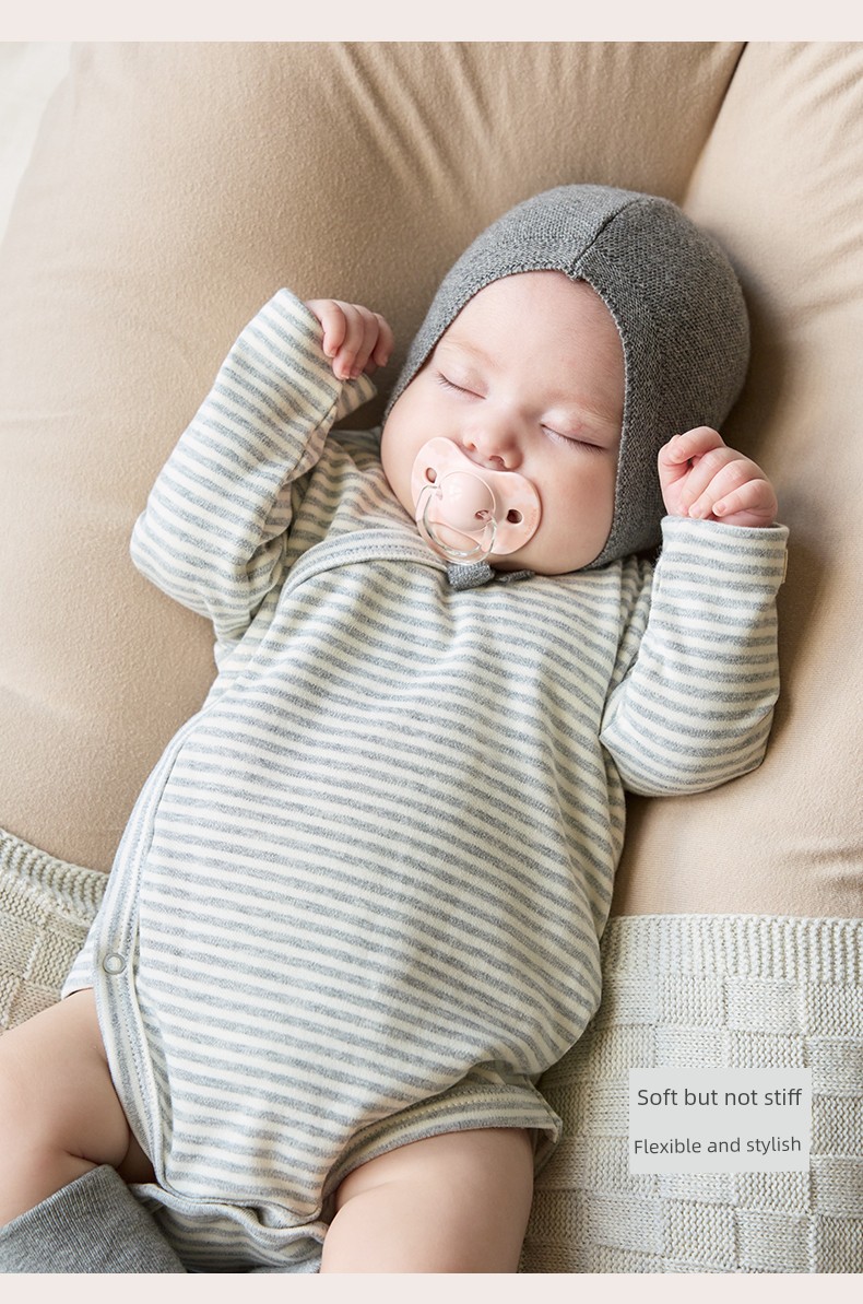 Koala Nose [Pure Color Soft Mist·Newborn Atmosphere] Basic Versatile Four-Season Romper for Newborns — 9