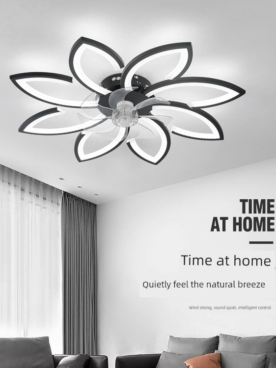 Ceiling Fan Light New Model Silent Living Room Bedroom Ceiling Fan Light Modern Smart High Wind Power Lighting Fixture 220V/110V