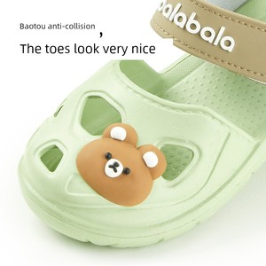 Balabala Kidsren's Sandals Summer Girls' Baby Non-Slip Soft-Soled Cartoon Home Wear Beach Slippers for Boys