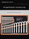 Green Forest German Plum Blossom Opening Dual-Use Wrench Set Dual-Wrench Ratchet Plum Blossom Hardware Tools Collection 1