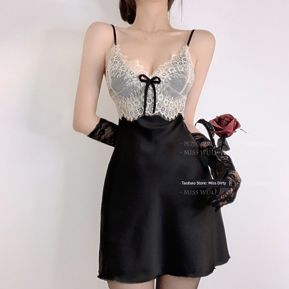 summer female Little sexy Including breast pad eyelash Lace camisole