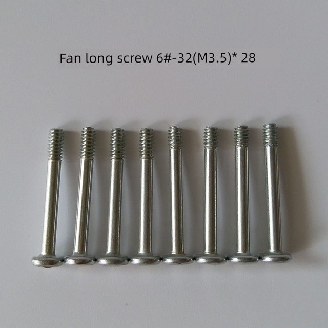 Chassis ultra-thin 15mm/25mm thick fan long screw 6#-32 threaded cold exhaust fan fixing screw M3.5