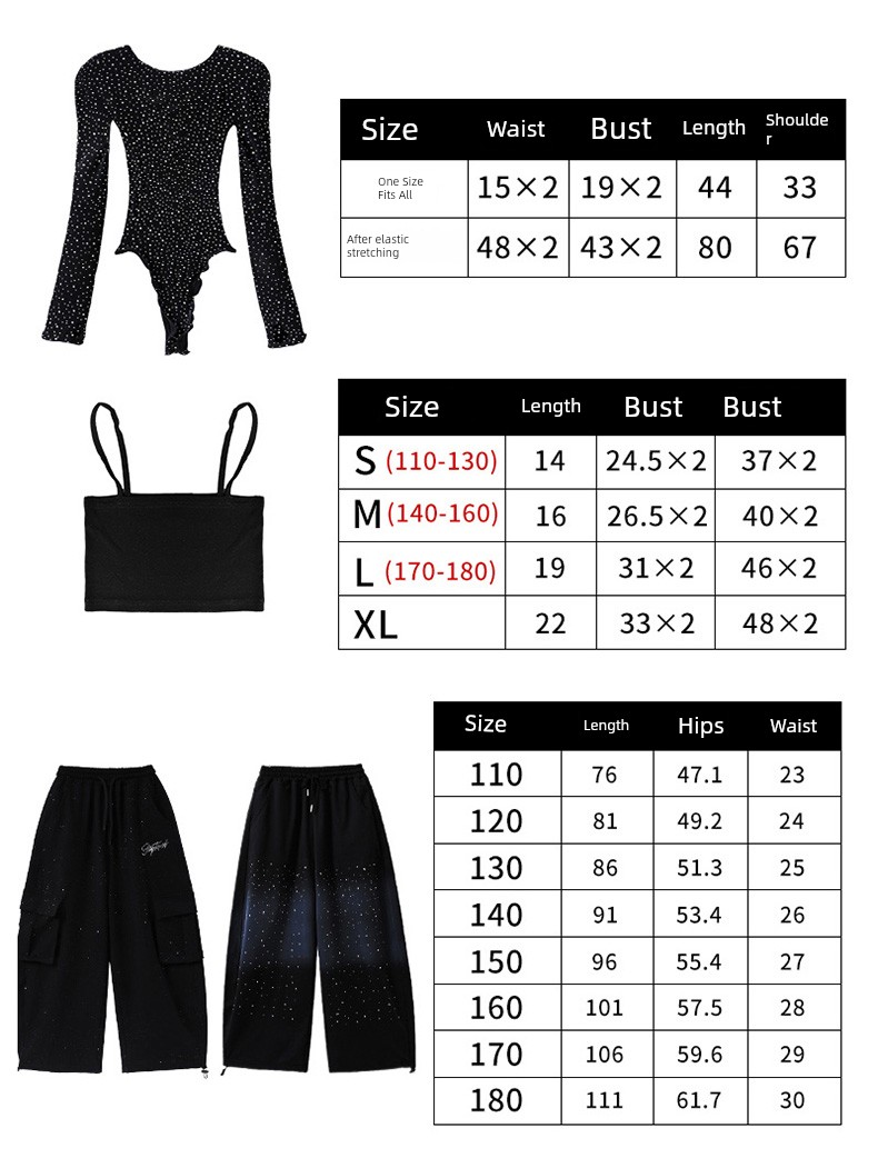 Children's Jazz Dance Clothing, Midriff-Baring Mesh Top and Pants Set, Jazz Girls' Street Dance Trendy Outfit, June 1St Performance Costume — 24