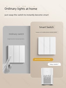 Already Connected to the Mijia App, Ultra-Thin Smart Switch Control Panel, Single Zero Fire Wire, Mesh 2.0 Version, Whol
