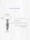 Cold storage door rail wheel electric sliding door guide rail upper guide pulley bearing sliding door stainless steel upper hanging wheel