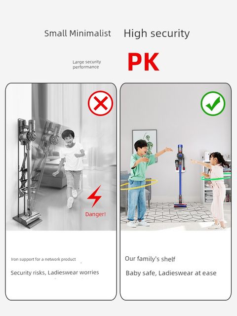 Punchless storage rack universal hand-held vacuum cleaner suitable for Dyson Xiaomi puppy retention rack fixing rack