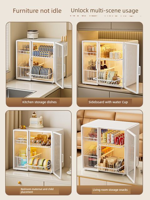 Baby tableware storage box, bottle storage box, tools, kitchen bowls, chopsticks, drained dishes, rack, baby food storage cabinet