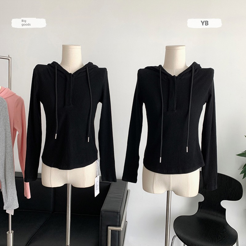 Women's wear Hooded Autumn and winter Self-cultivation jacket Long sleeve T-shirt