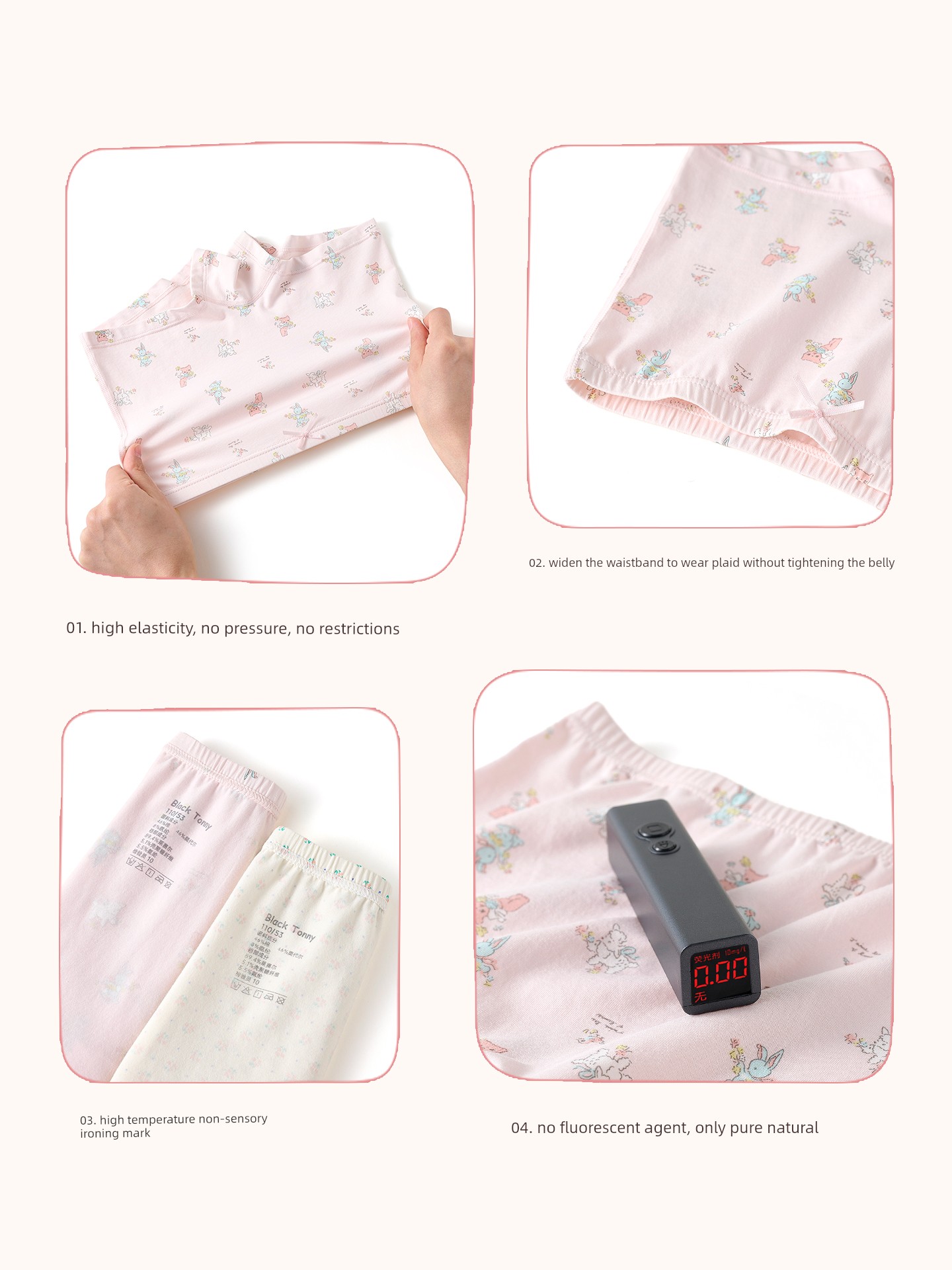 Little Black Cotton Panties for Babies and Girls in the Year of Birth — 5