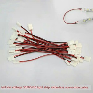 Led Single-Color Light Strip Solder-Free Connector Cable Snap-On Connection Cable 5050 3528 Light Strip Connector Solder