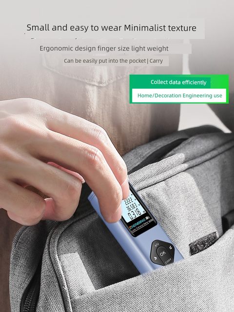 Zhenbing Green Light Range Finder High Precision Infrared Measurement Instrument Knowledge Room Type Bluetooth Room Measuring Distance Artifact