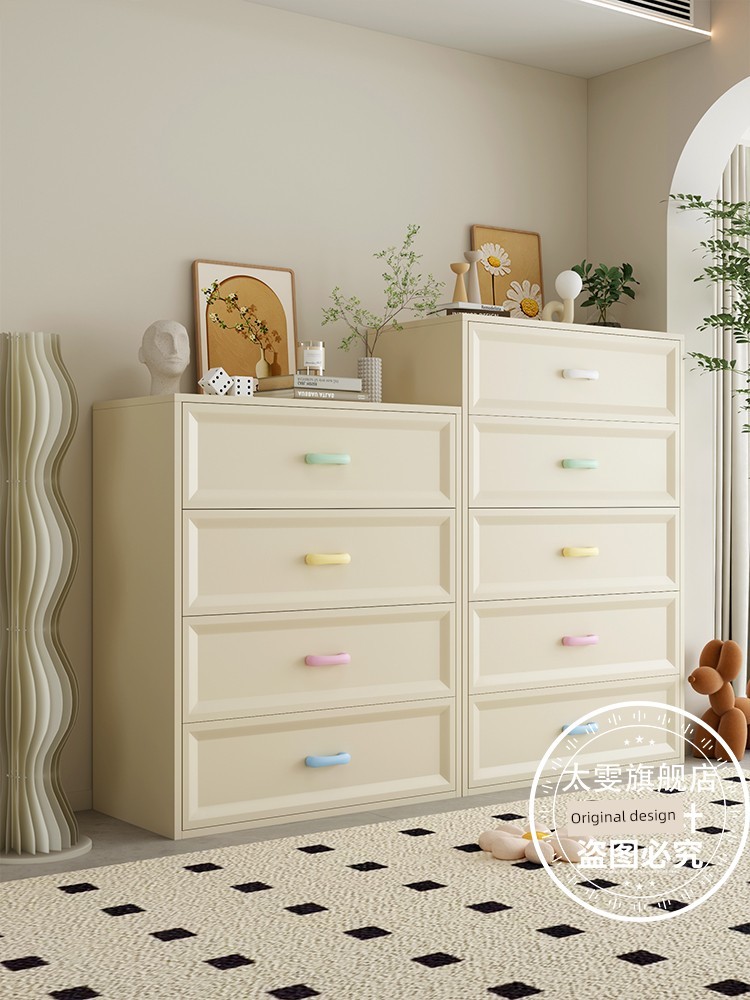 Steel Chest of Drawers, Household Iron Storage Cabinet, Wrought Iron Drawer Cabinet, Chest of Drawers, Bedroom Side Cabinet, Bedside Cabinet