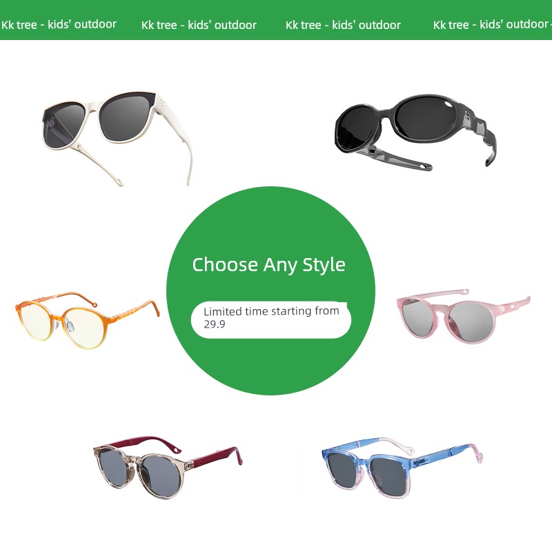 [Style of Your Choice] Kk Tree Kidsren's Sunglasses for Boys and Girls, Polarized Sunglasses, Anti-Uv, for Babies and Adults