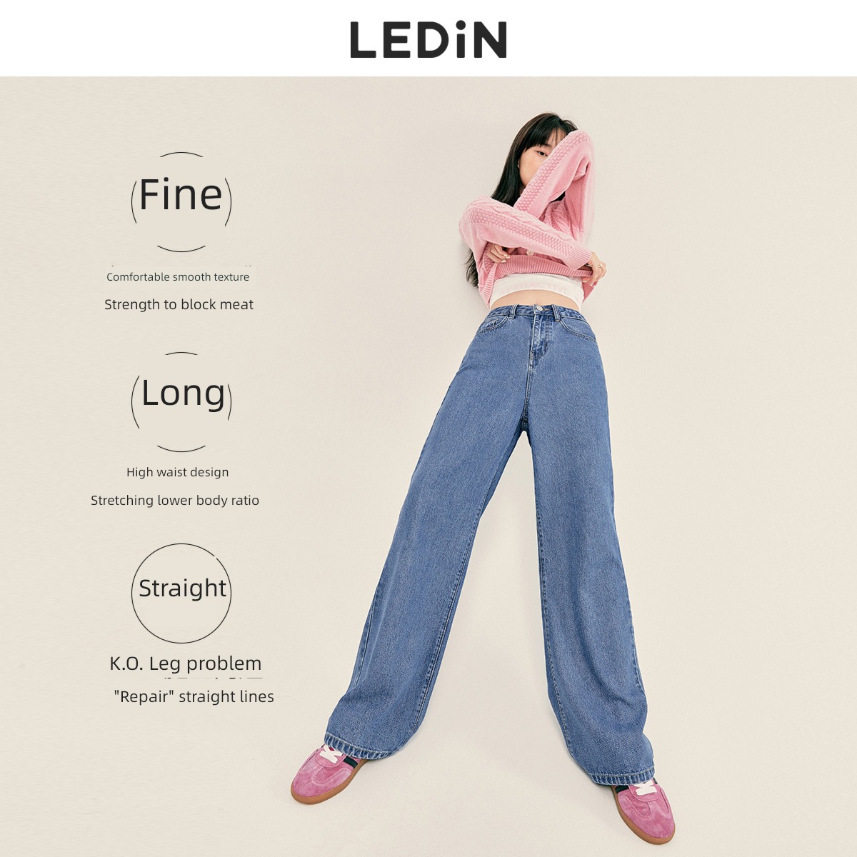 Happy town High waist cloud Yasser easy Jeans